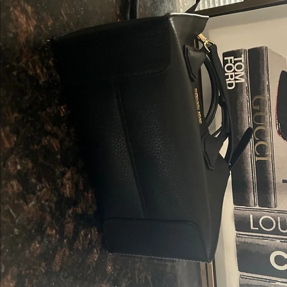 Michael Kors Black and Gold Handbag - Picture 6 of 10